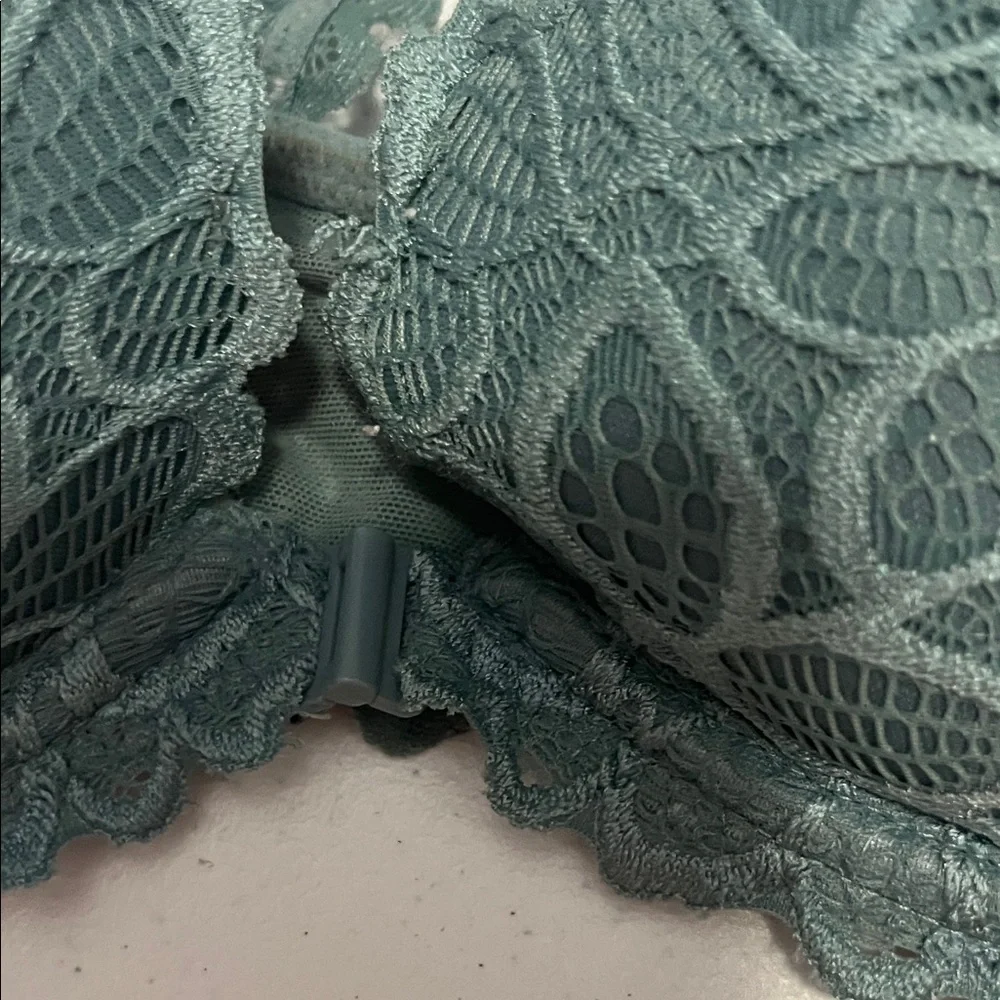 Victoria's Secret Teal Mesh Bra - Picture 4 of 5